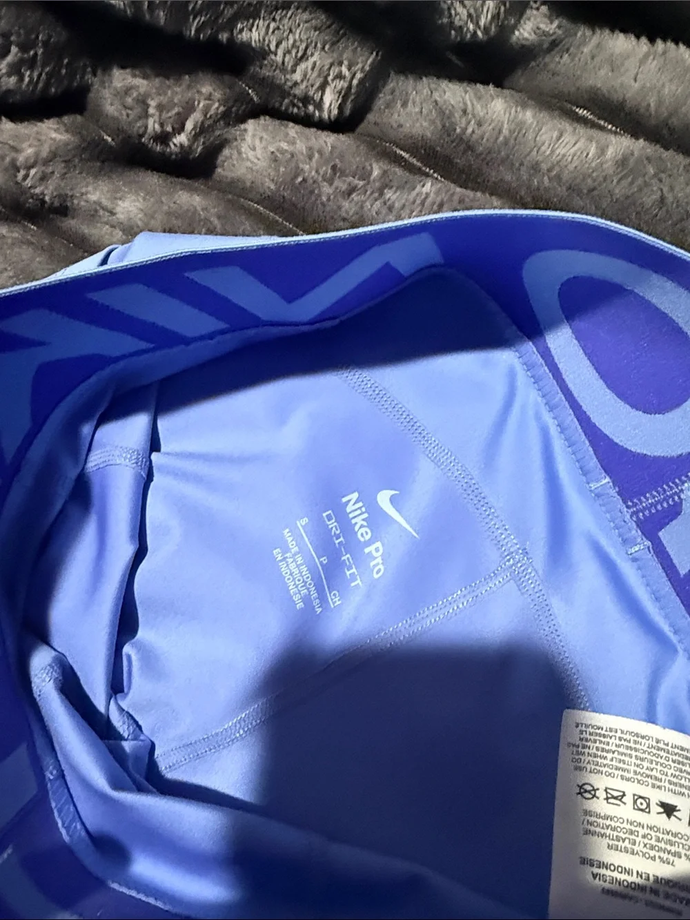 Nike Kids Purple-Blue Pro Dri-FIT Leggings